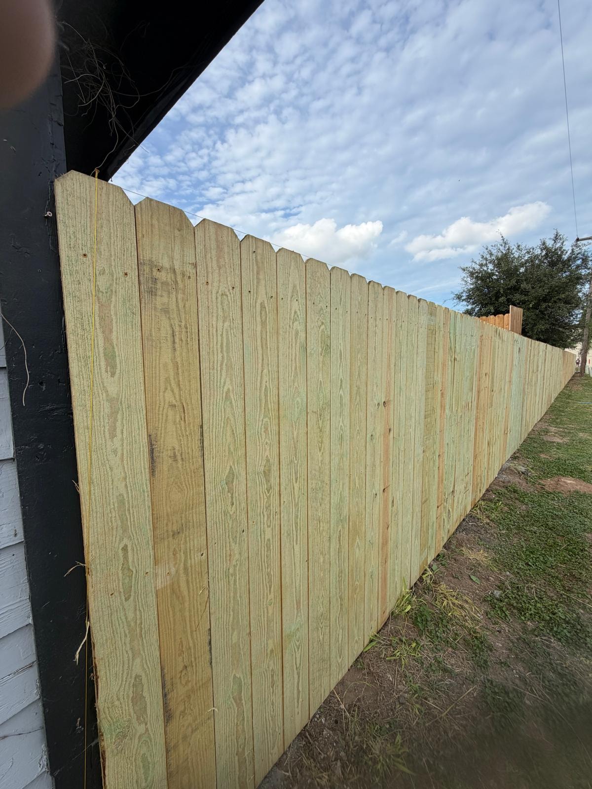 Wood Privacy Fence Install